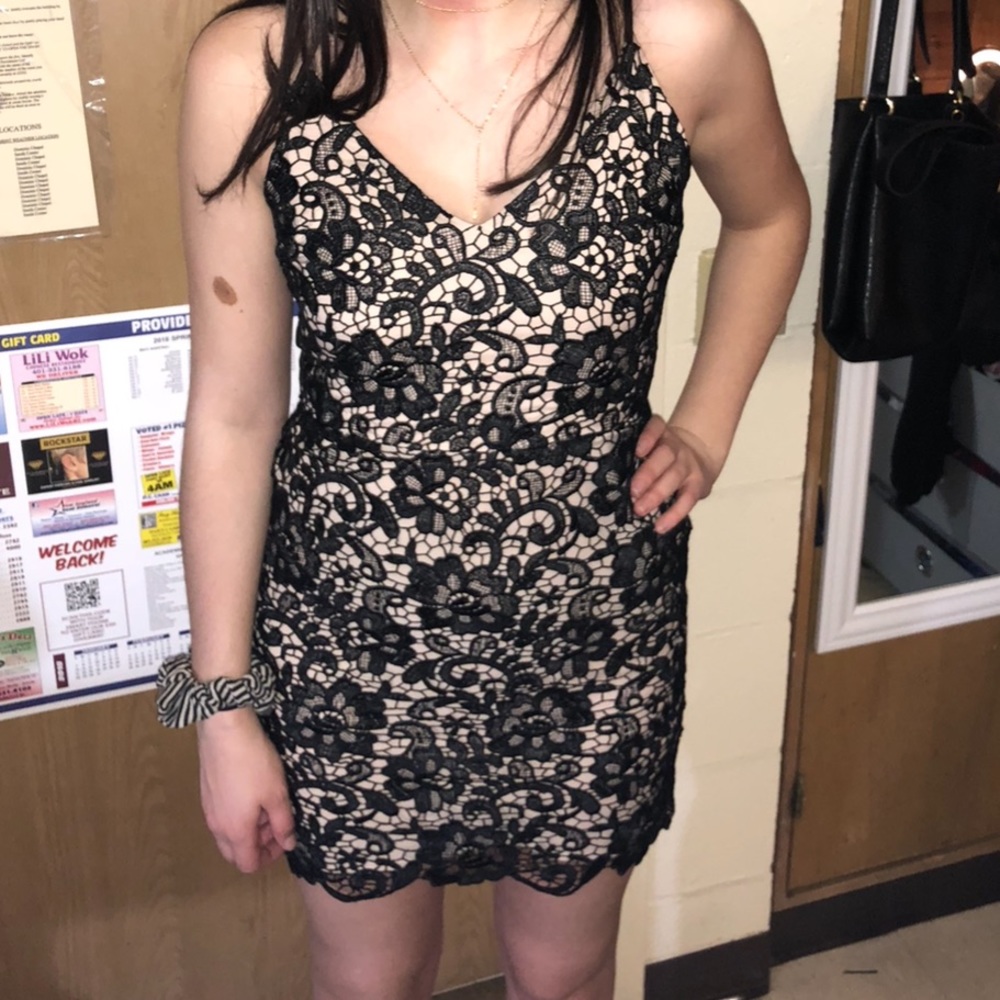 Express black lace dress, size 4